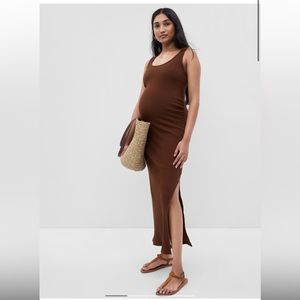 NWT Gap Maternity Rib Maxi Dress